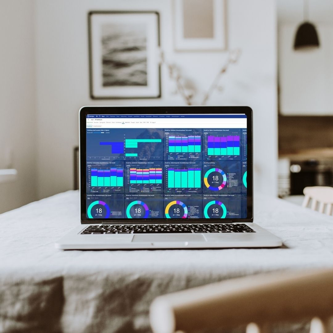 Dashboards i xledger. Foto