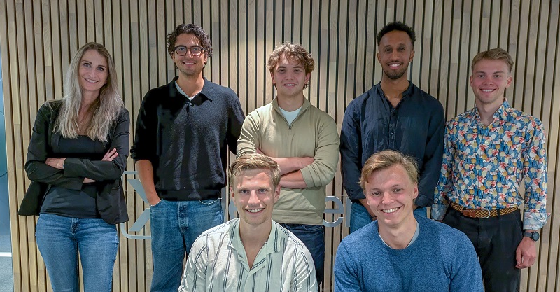 sommerstudenter i Xledger. Foto