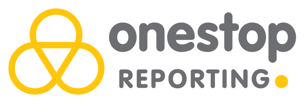 Onestop Reporting. Logo