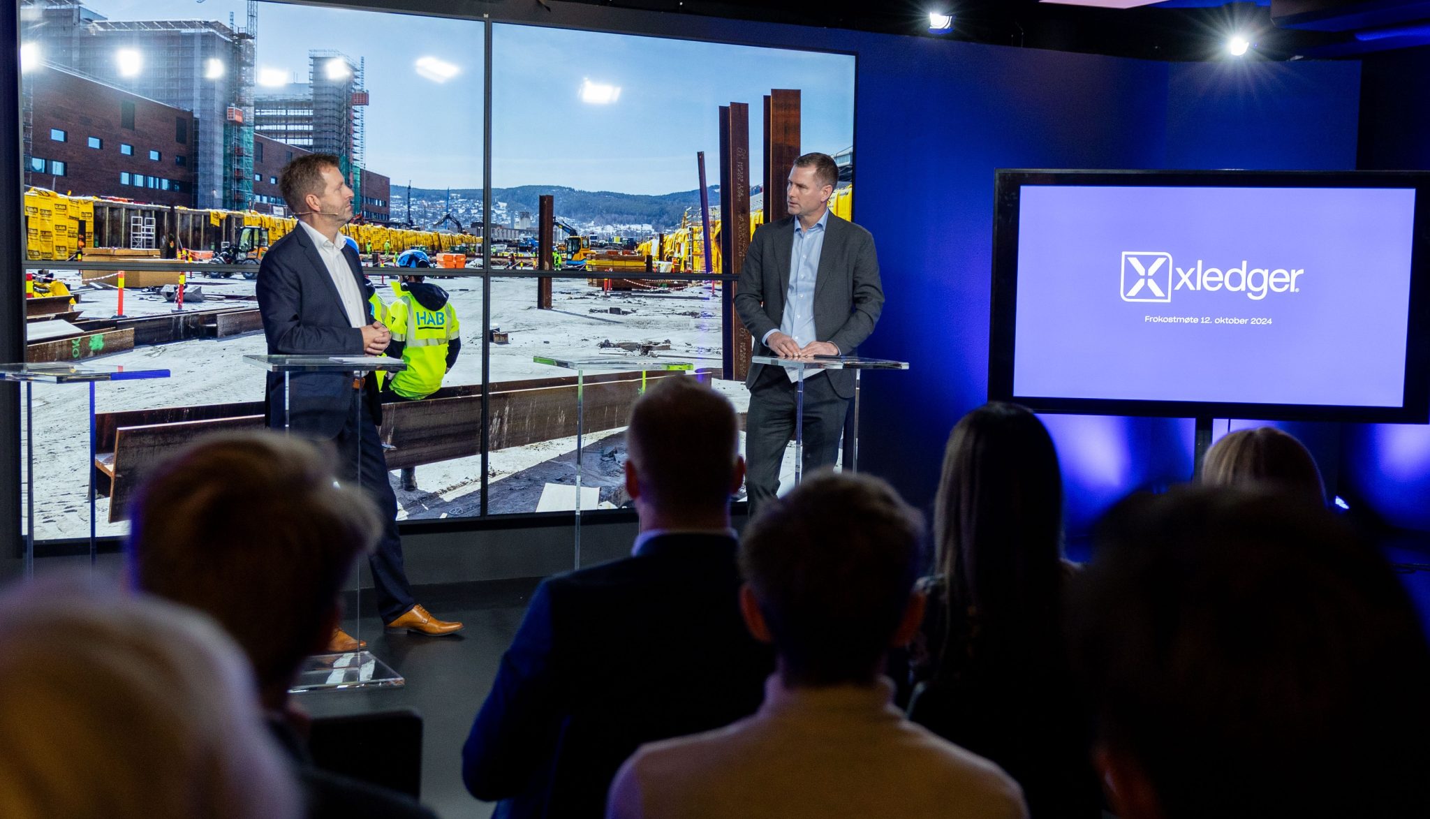 Et foredrag fra Xledger og Malling. Foto