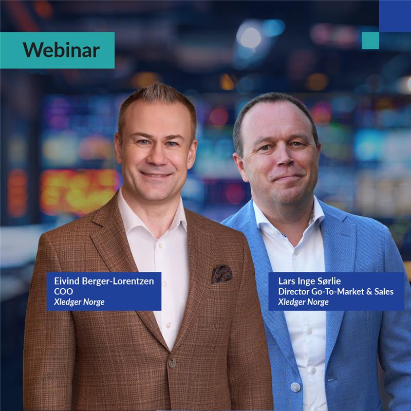 Eivind Berger-Lorentzen og Lars Inge S&oslash;rlie i Xledger