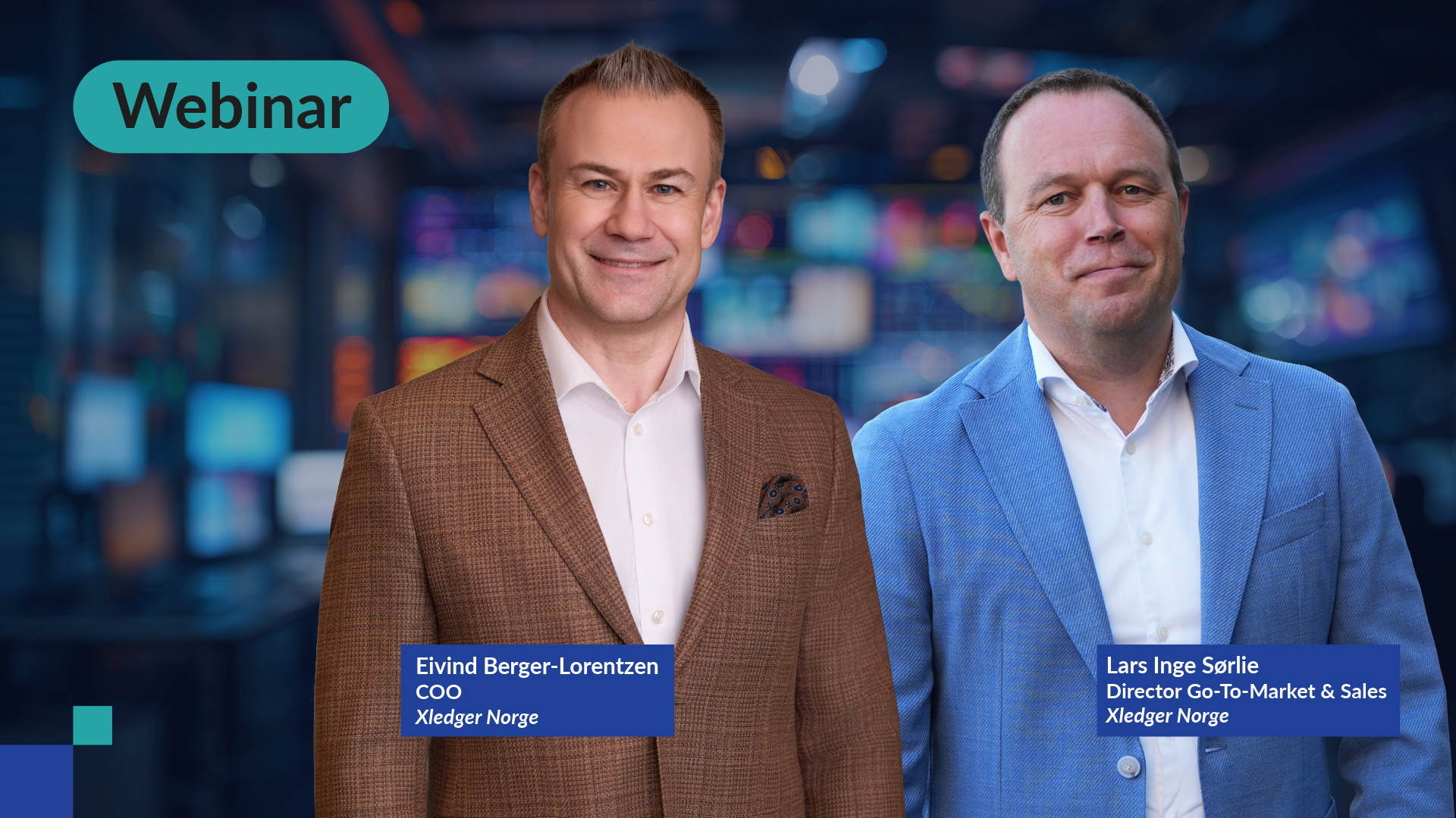 Eivind Berger-Lorentzen og Lars Inge Sørlie i Xledger