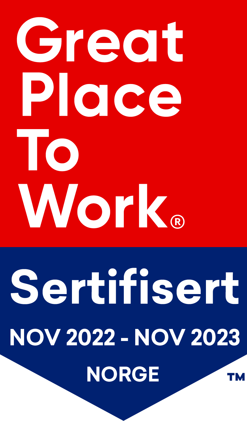 Great Place to Work sertifisering 2021-2022