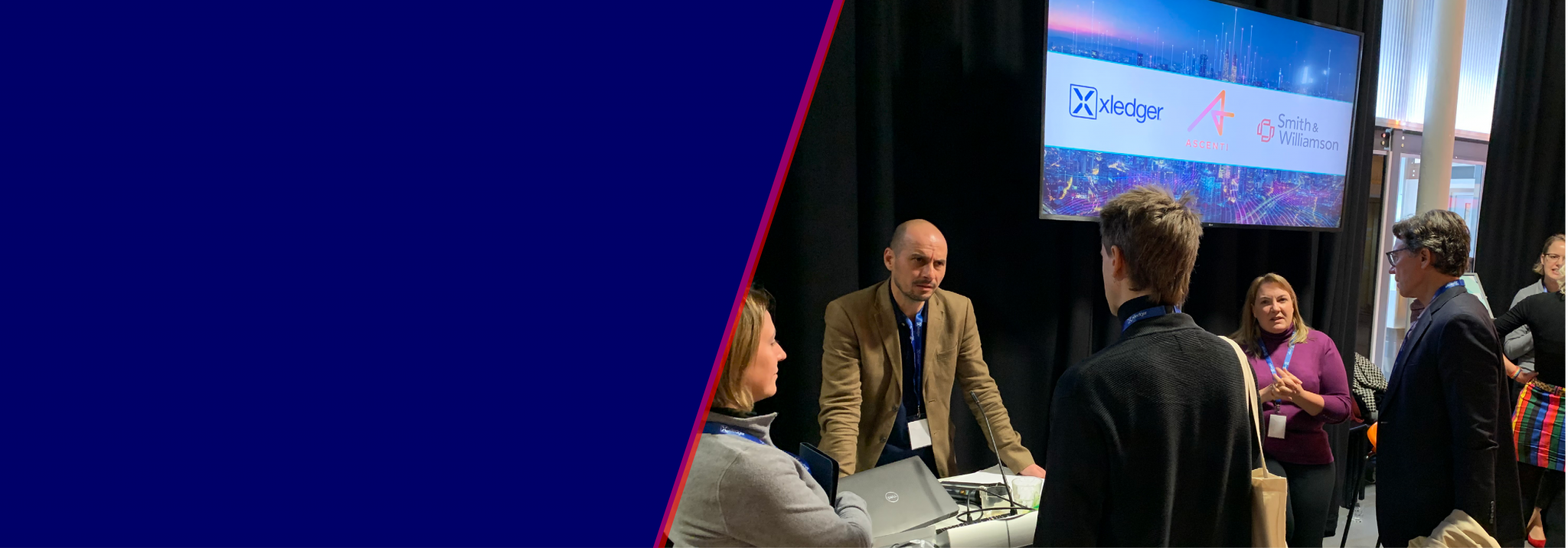 Xledger representatives at the Bristol Tech Festival 2021
