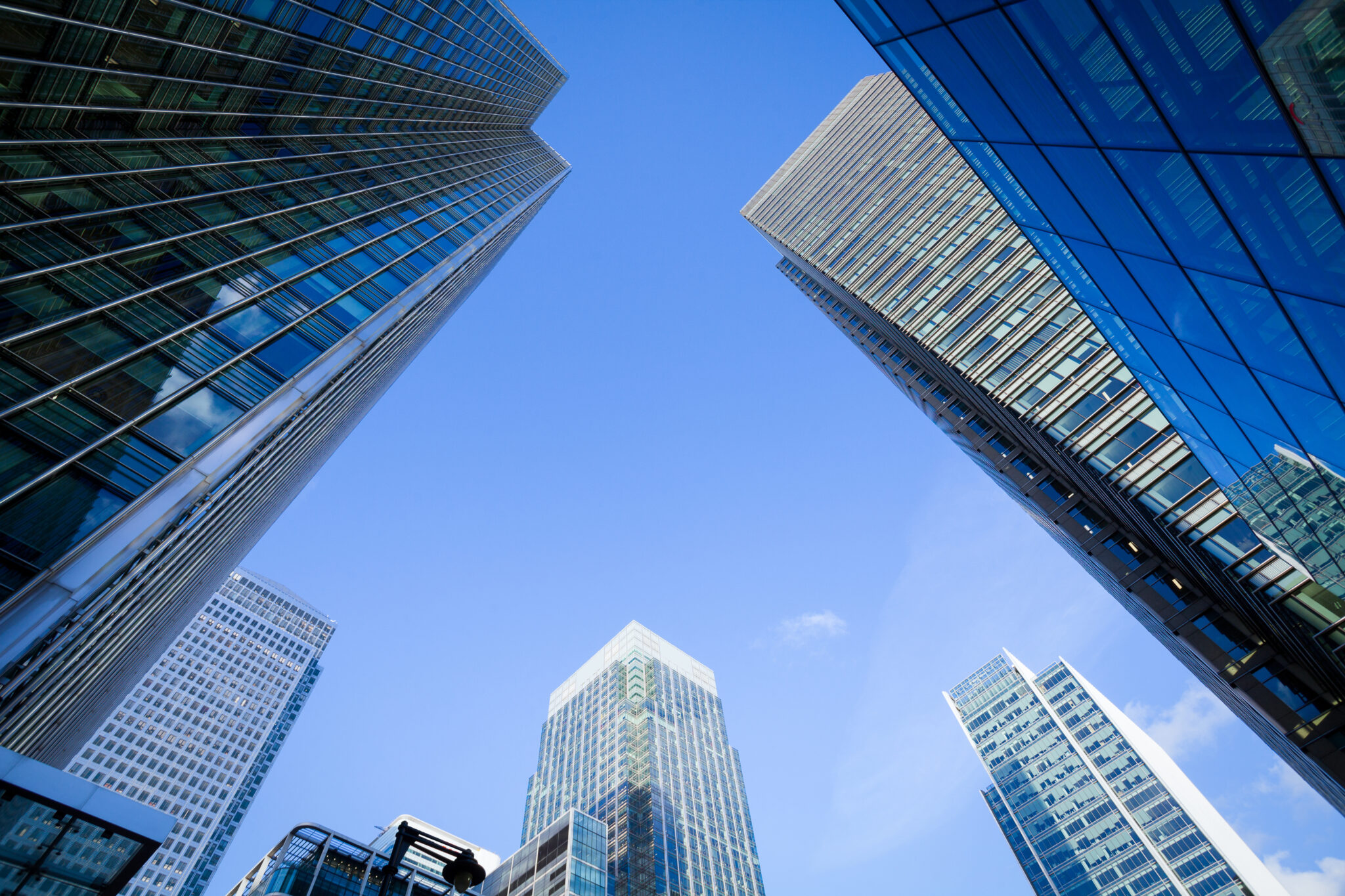 Financial Corporate building Skyscrapers center in the Canary Wharf, City of London