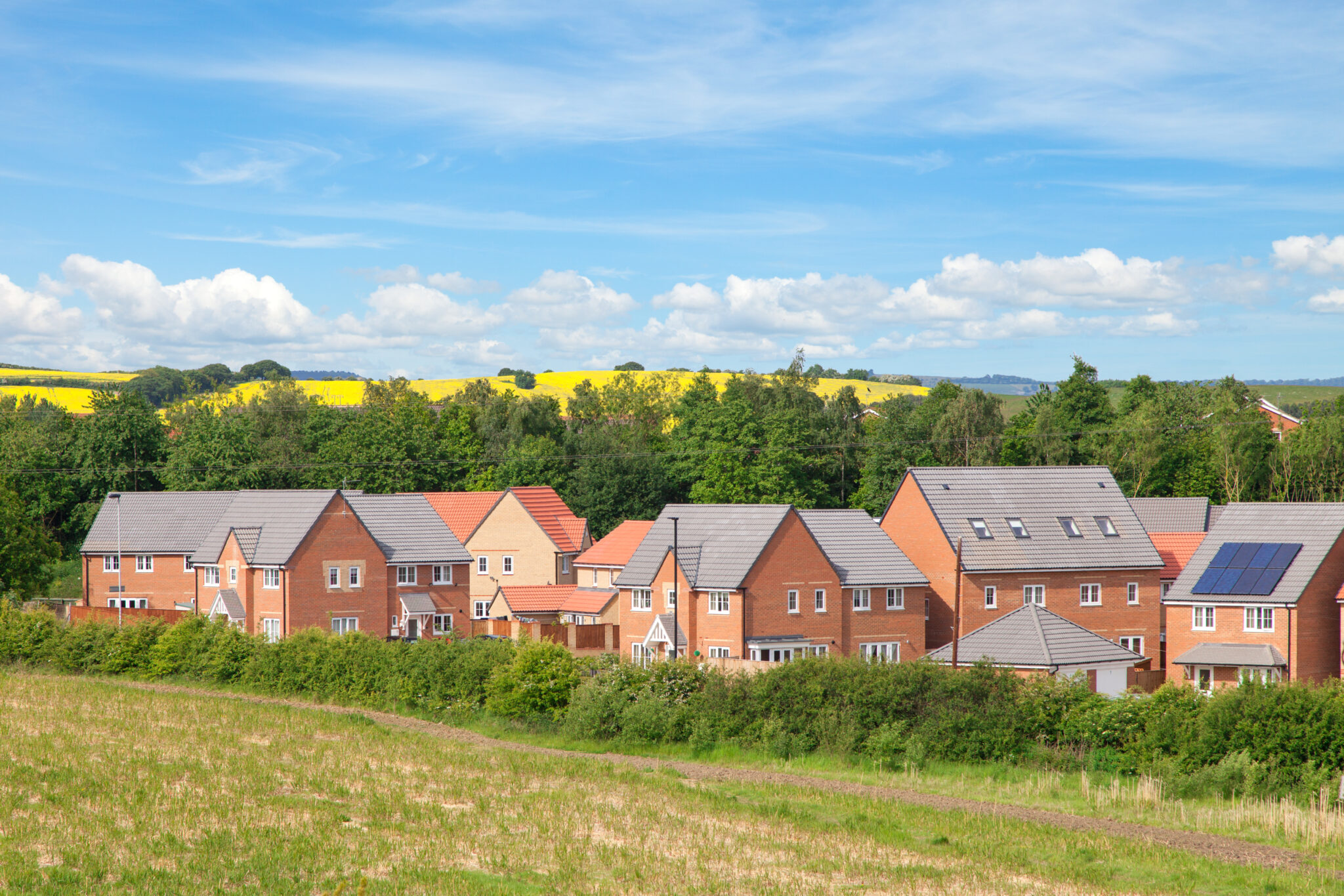 New houses and beautiful english view