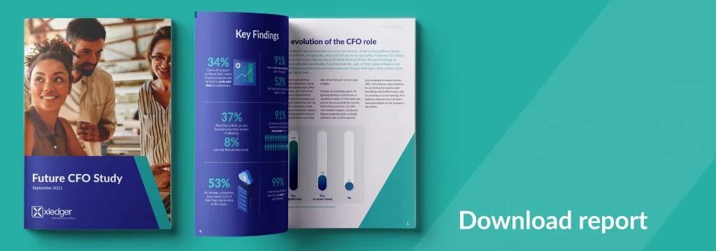 Xledger graphic of The Future CFO Study