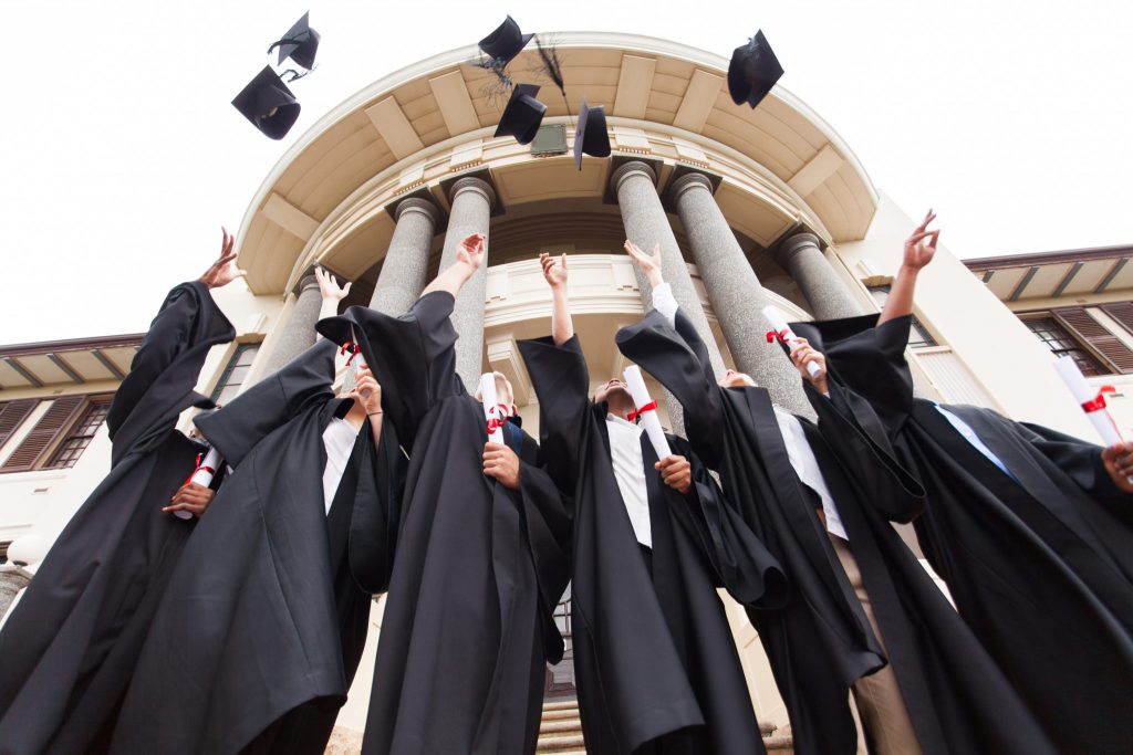 Throwing Grad Caps 172074803