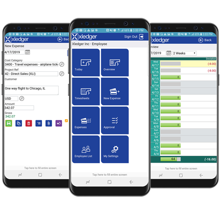 Smartphone with Xledger